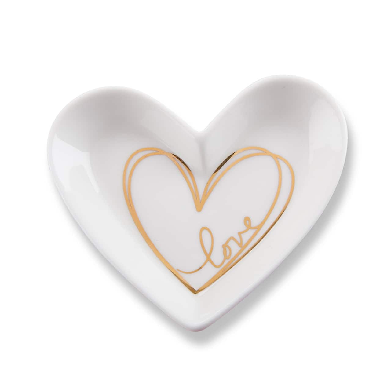 Kate Aspen&#xAE; Heart Shaped Trinket Dish Favor, 6ct.